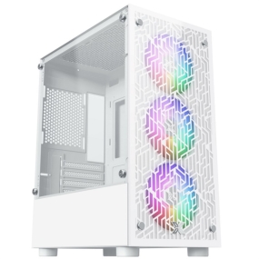 CASE XIGMATEK NYX ARCTIC 3F - GAMING M-ATX KÈM 3 FAN XIGMATEK X22F (MÀU TRẮNG)