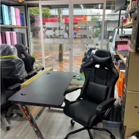 Bàn chữ Z đen mặt gổ kiểu