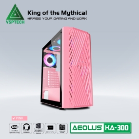 CASE máy tính GAMING VSP KA300 PINK