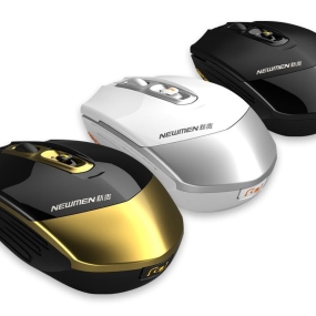 Chuột không dây NEWMEN F600 Trắng - Bạc