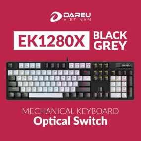 Phím cơ DAREU EK1280S BLACK-GREY (Switch RED)