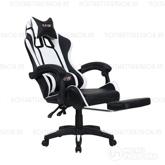 Ghế Gaming chân xoay 004 màu TRẮNG