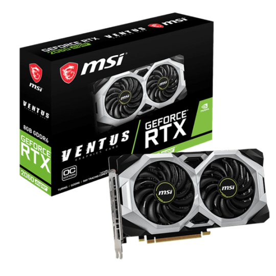 VGA MSI RTX 2060 SUPER VENTUS OC (NVIDIA Geforce/ 8Gb/ GDDR6/ 256Bit) BH 05/2025