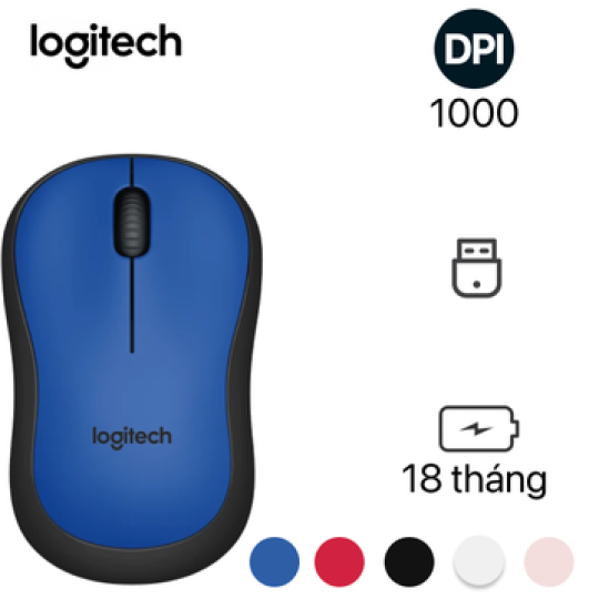 Chuột không dây LOGITECH M221 ( Hàng chính hãng)