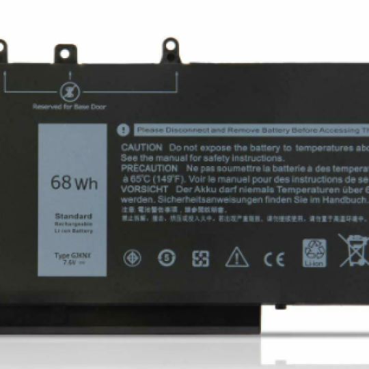 Pin laptop DELL 5480 68Wh BH 6T