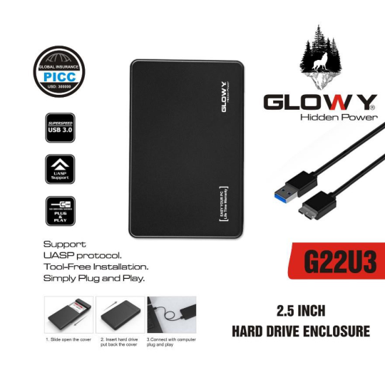Box HDD GLOWAY G22U3 Sata 2,5"