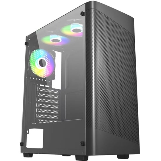 CASE MAGIC GM-02 BLACK Kèm 3 FAN (ATX)