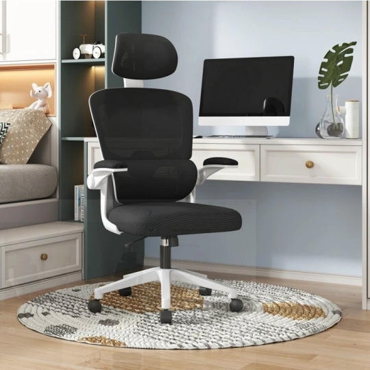 Ghế cong thái học TMS09 Nhựa Đen