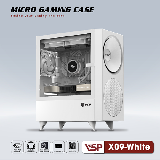 Case VSP X09 MICRO GAMING Trắng